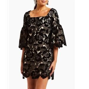 Mestiza New York Vivienne Floral Minidress Black Size XS/SM NWT Elegant Romantic
